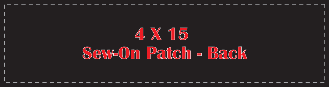 4" x 15" Sew-On Universal Name Panel
