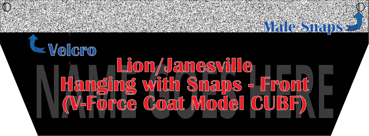 Lion/Janesville Hanging with Velcro and Snaps