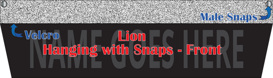 Lion Hanging with Velcro and Snaps