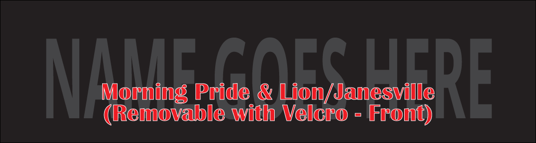 Morning Pride-Lion-Janesville - Removable w/ Velcro